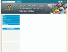 Tablet Screenshot of dno.gov.mz